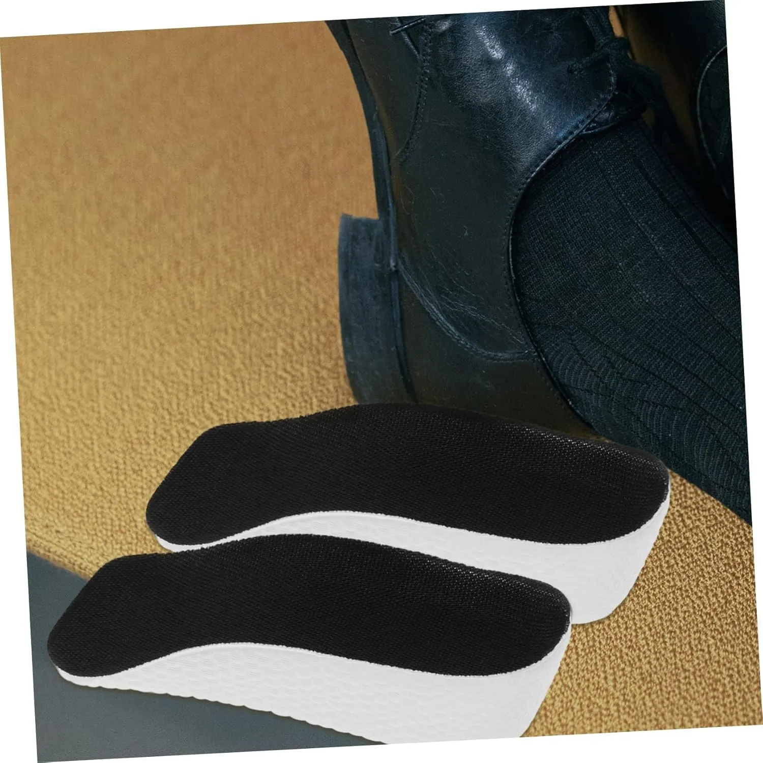 1 Pair Height Increase Shoe Pads of Heel Lift Inserts for Comfortable Fit Breathable and Shock Absorbing Suitable for Sneakers Boots Shoes Height Elevation