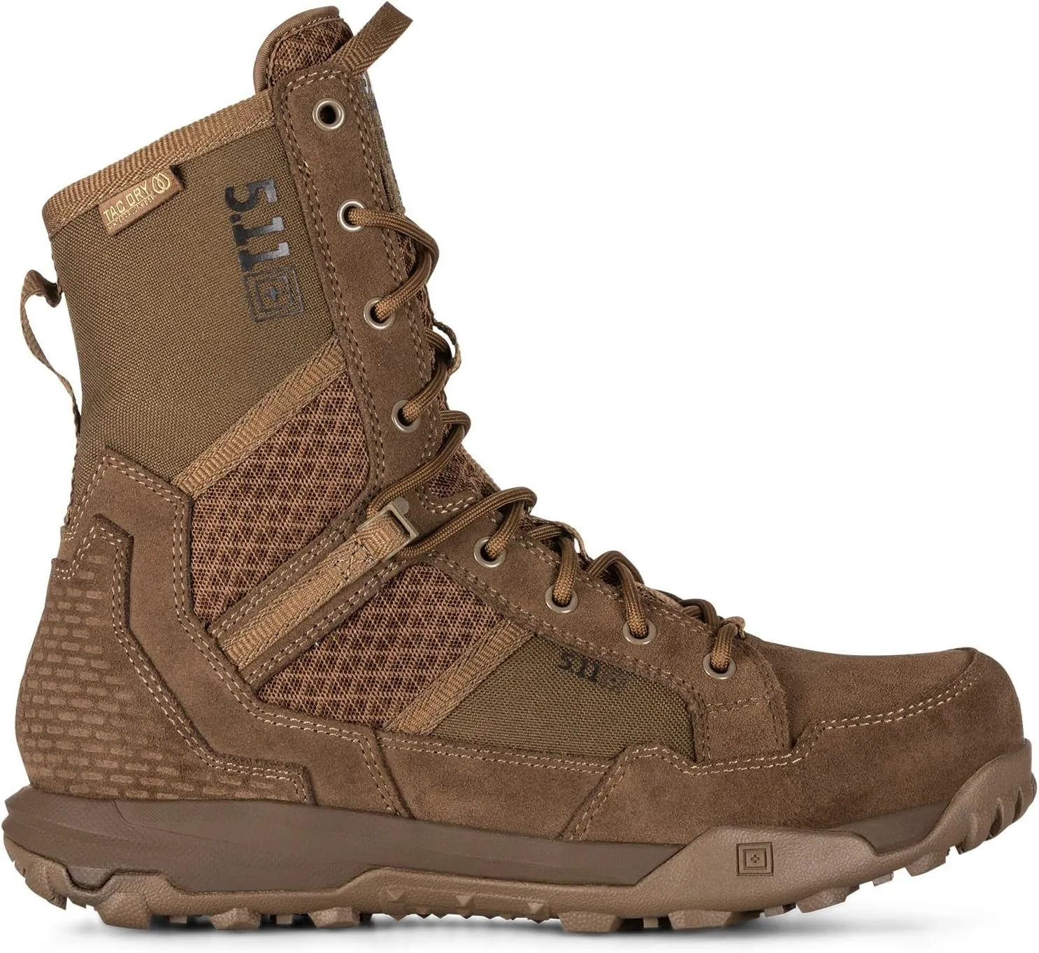 5.11 Tactical Mens A/T All-Terrain 8 Leather Side Zip Boots, Style 12444