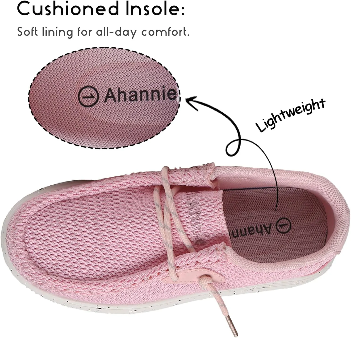 Ahannie Kids Boys Girls Loafers Slip On Casual Lightweight Walking Shoes(Toddler/Little Kid/Big Kid)