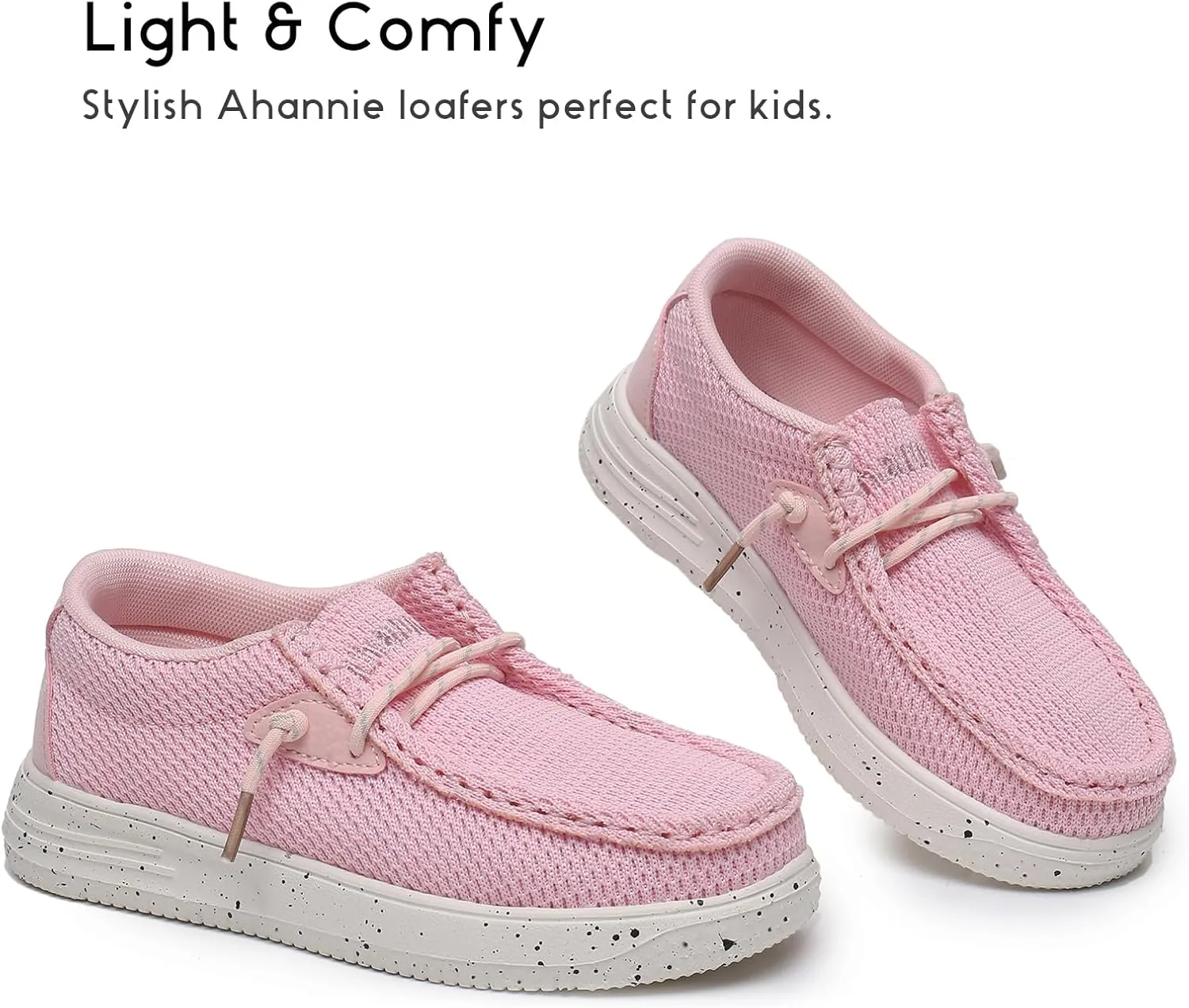 Ahannie Kids Boys Girls Loafers Slip On Casual Lightweight Walking Shoes(Toddler/Little Kid/Big Kid)