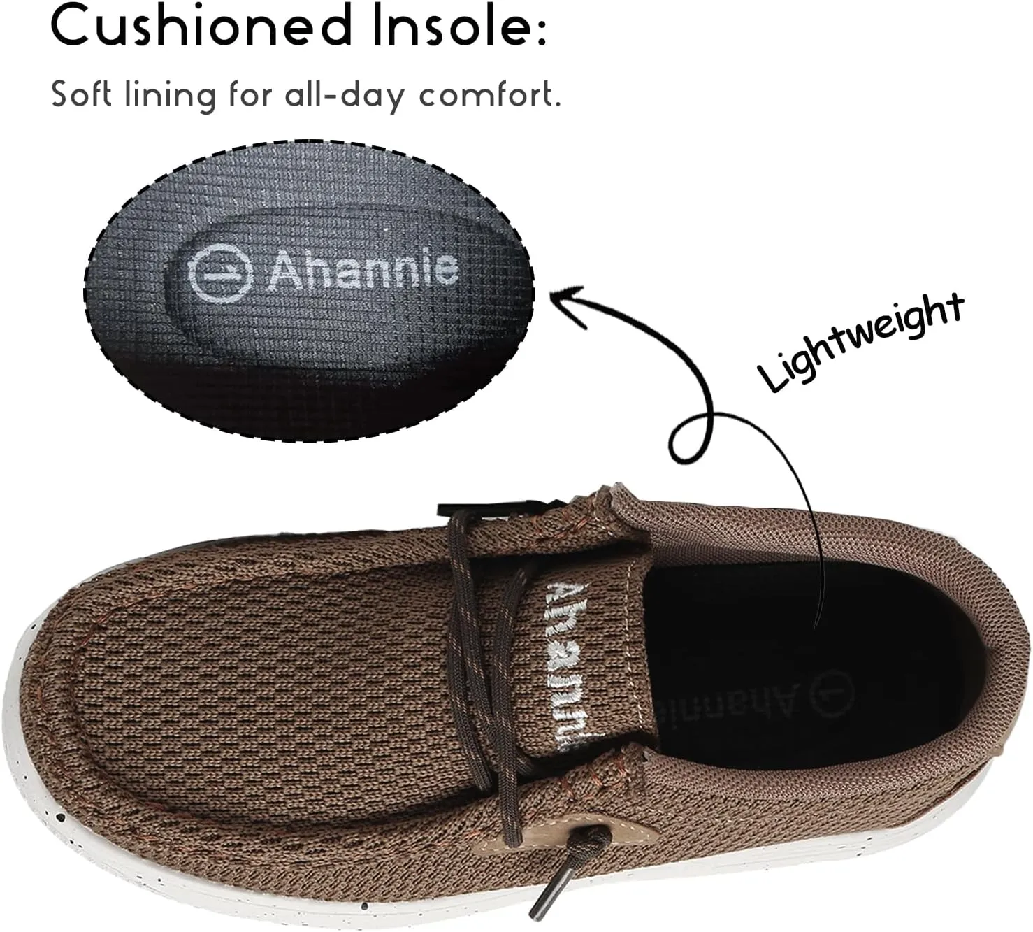 Ahannie Kids Boys Girls Loafers Slip On Casual Lightweight Walking Shoes(Toddler/Little Kid/Big Kid)