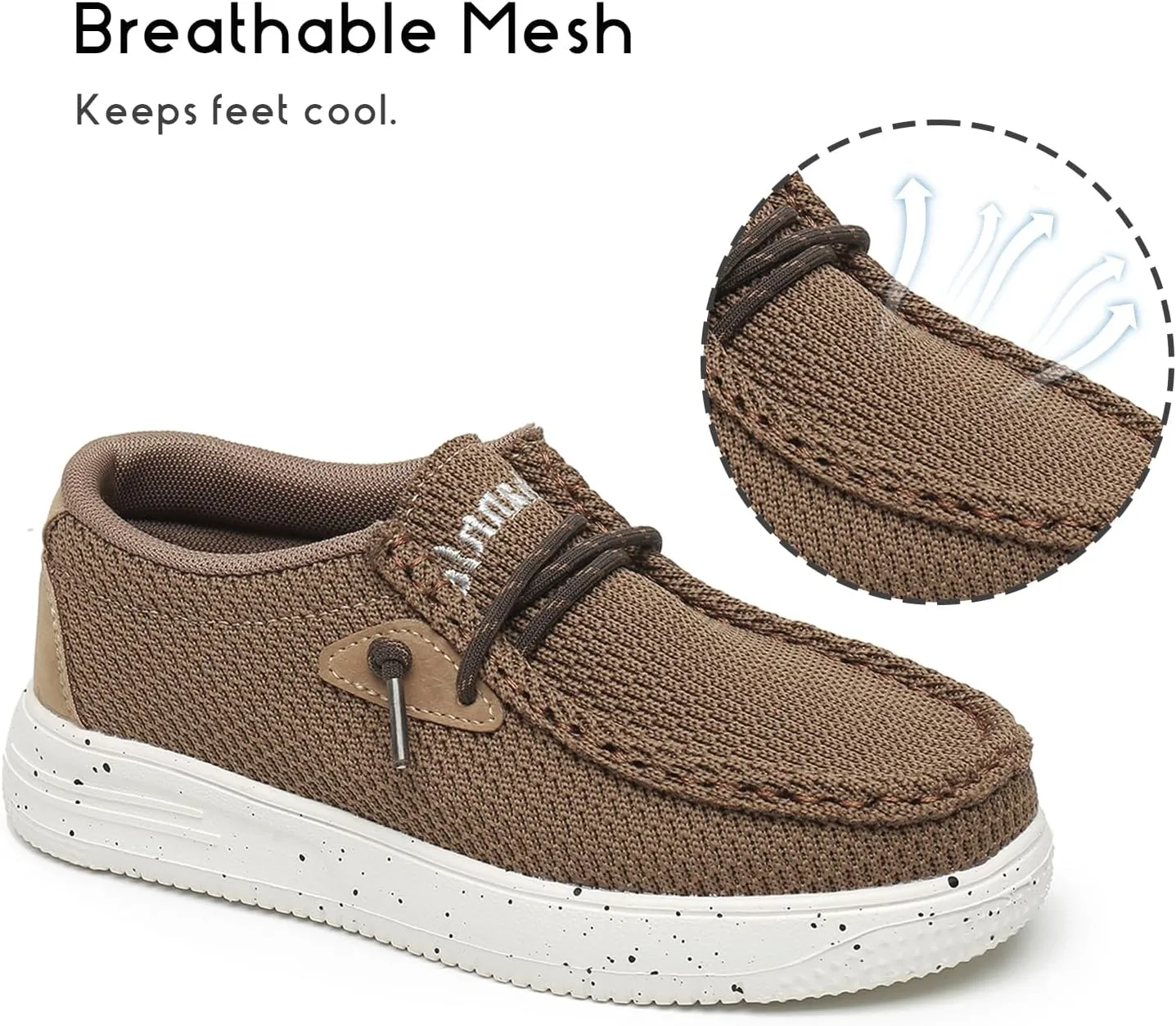 Ahannie Kids Boys Girls Loafers Slip On Casual Lightweight Walking Shoes(Toddler/Little Kid/Big Kid)