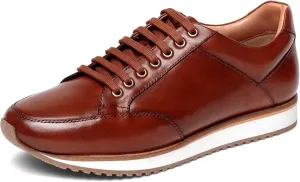 Anthony Veer Barack Court Sneakers for Men | Calfskin Leather Upper | Cushioned Ortholite Footbed & Rubber Outsole