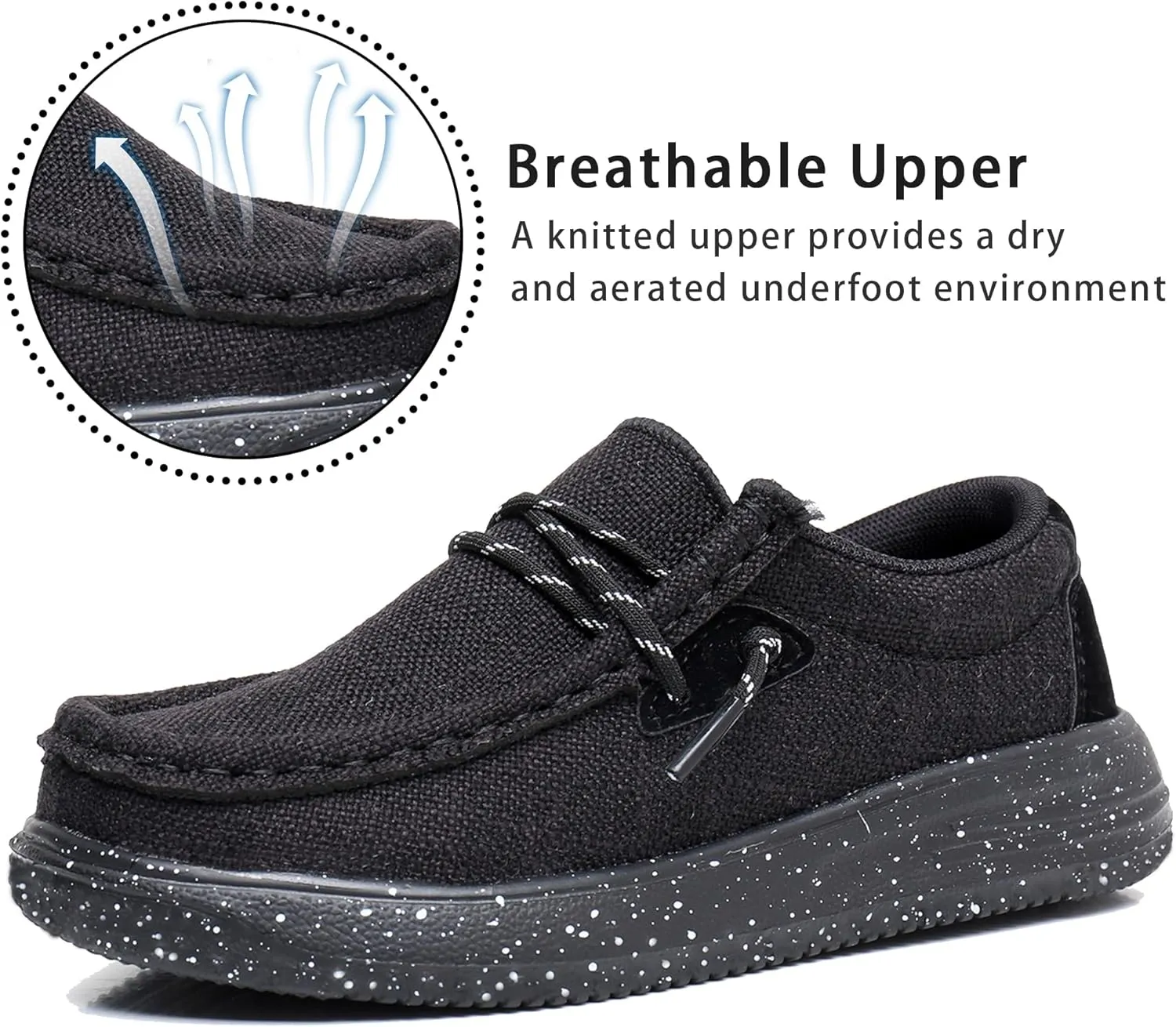 Apakowa Kids Boys Girls Loafers Slip-On Lightweight Comfortable Shoes (Toddler/Little Kid/Big Kid)