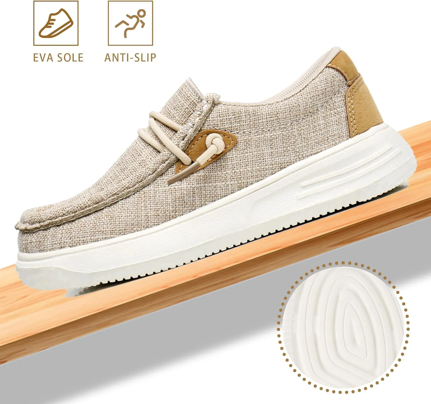 Apakowa Kids Boys Girls Loafers Slip-On Lightweight Comfortable Shoes (Toddler/Little Kid/Big Kid)