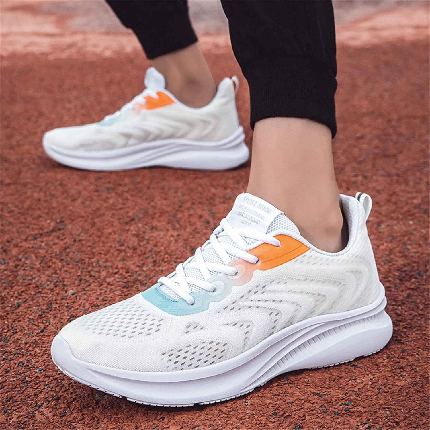 Arch Support Fitness Sneaker for Men Lightweight Breathable Slip On Running Shoe Men's Comfortable Dress Shoes