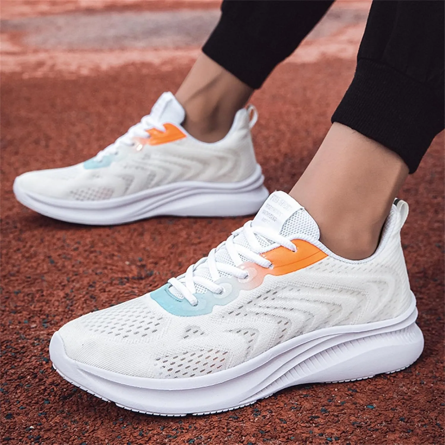 Arch Support Fitness Sneaker for Men Lightweight Breathable Slip On Running Shoe Men's Comfortable Dress Shoes