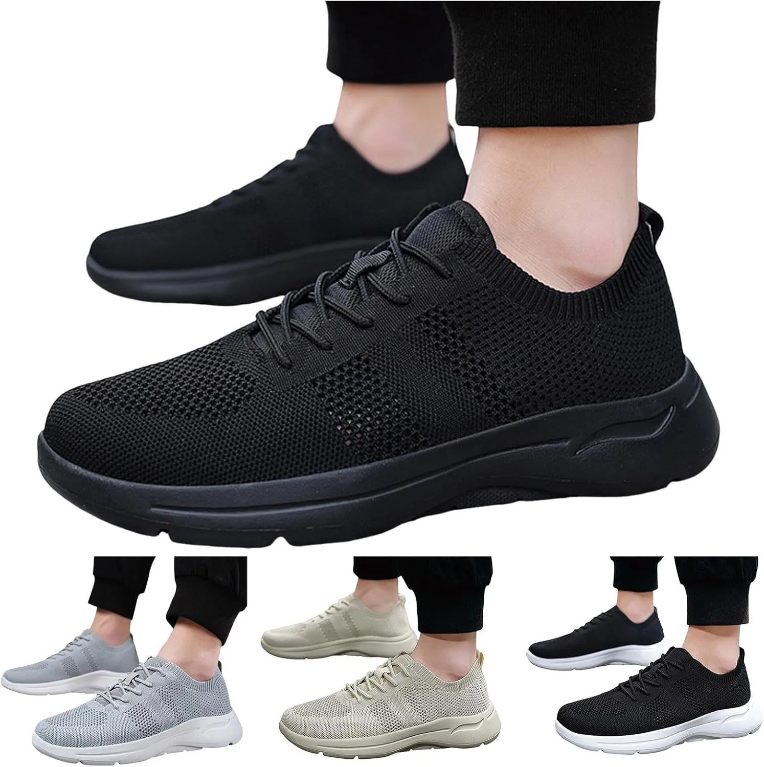 Arch Support Hiking Shoes for Men Recovery Air Athletic Running Tennis Shoe Memory Foam Versatile Shoes for Men
