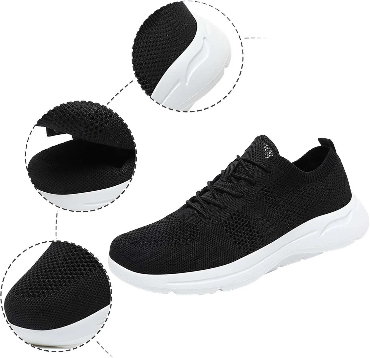 Arch Support Hiking Shoes for Men Recovery Air Athletic Running Tennis Shoe Memory Foam Versatile Shoes for Men