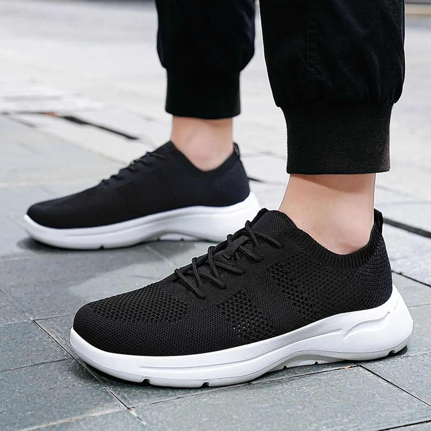 Arch Support Hiking Shoes for Men Recovery Air Athletic Running Tennis Shoe Memory Foam Versatile Shoes for Men