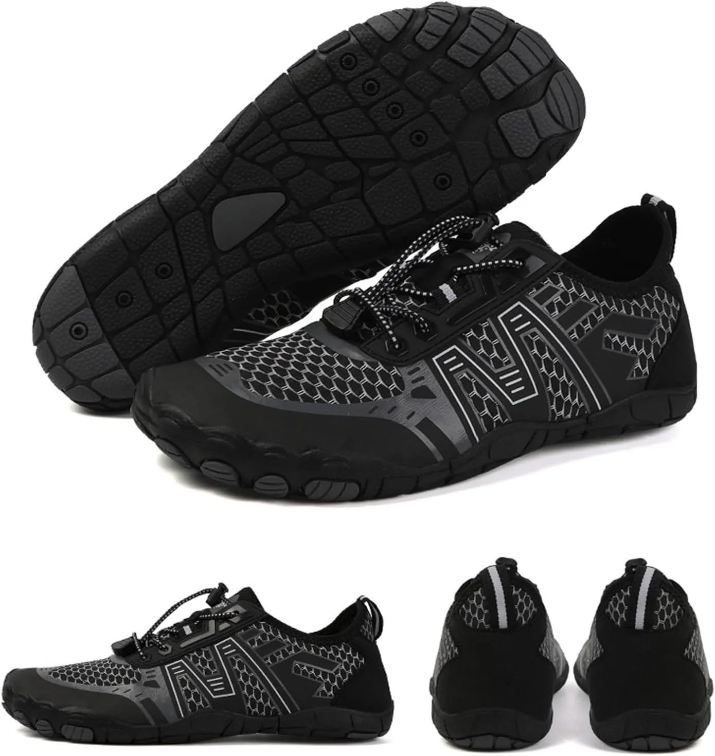 Arch Support Non Slip Minimalist Shoes for Men Casual Sneaker Mesh Breathable Walking Shoe Memory Foam Sneaker