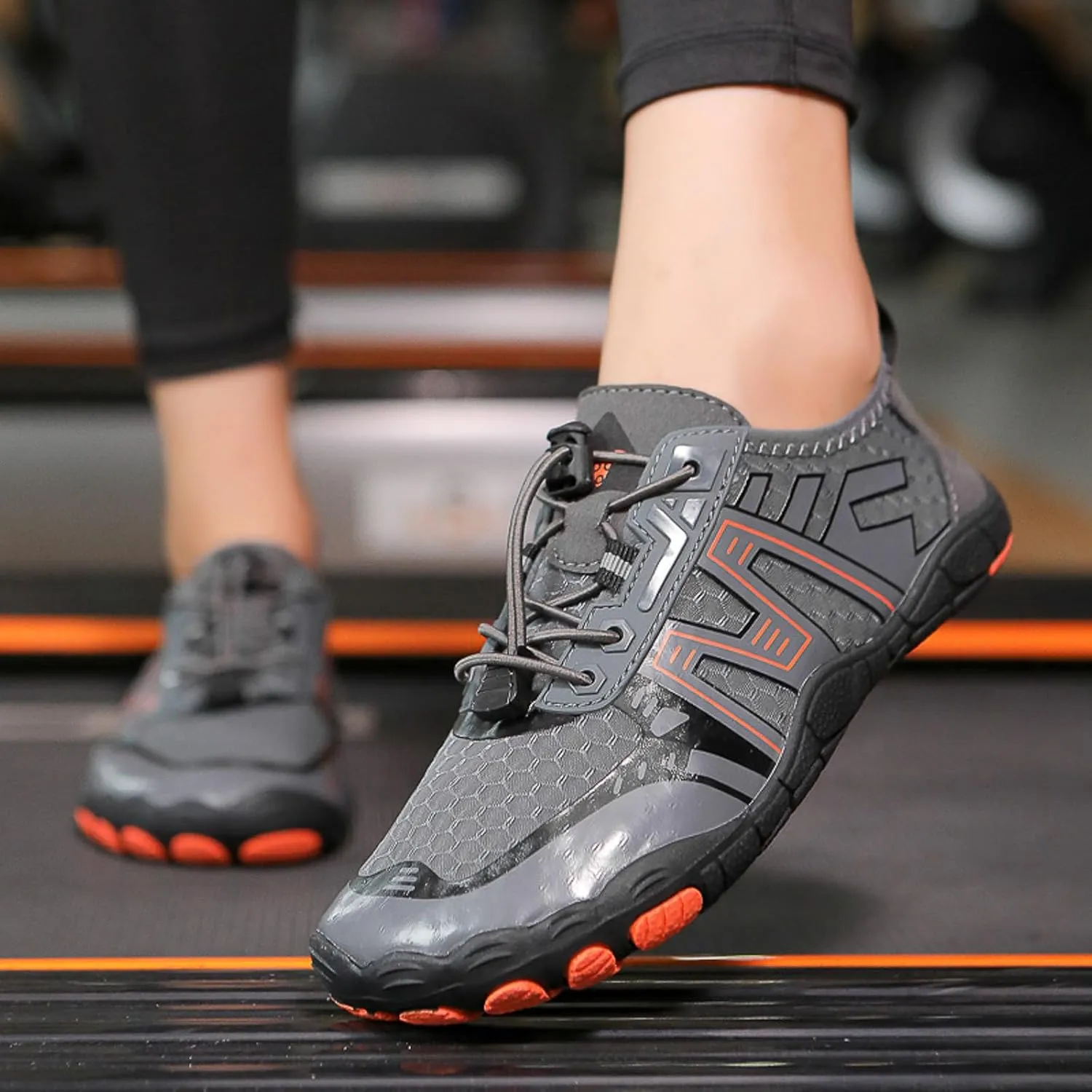Arch Support Non Slip Minimalist Shoes for Men Casual Sneaker Mesh Breathable Walking Shoe Memory Foam Sneaker