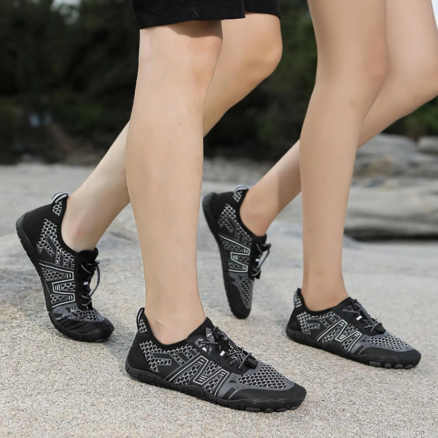 Arch Support Non Slip Minimalist Shoes for Men Casual Sneaker Mesh Breathable Walking Shoe Memory Foam Sneaker
