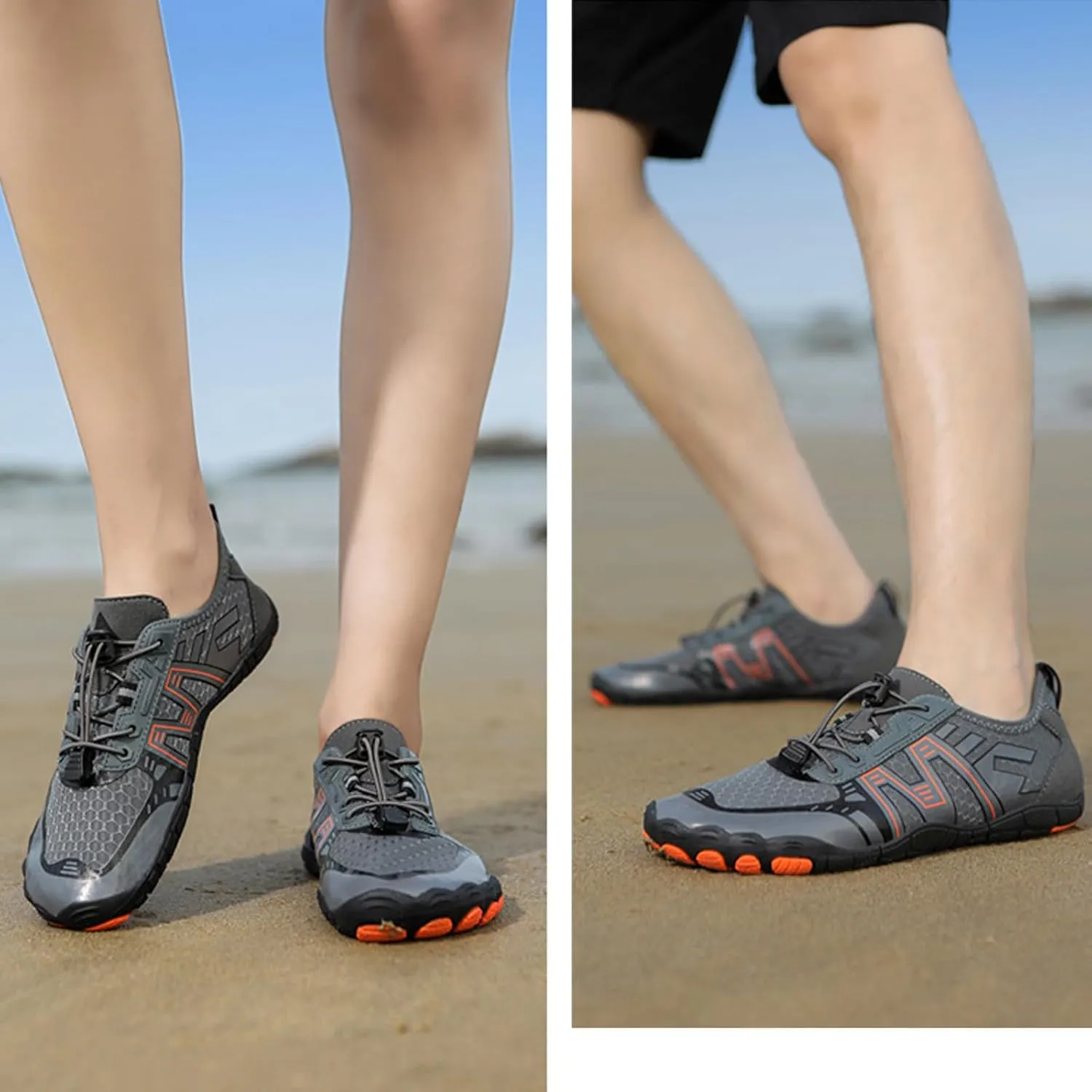 Arch Support Non Slip Minimalist Shoes for Men Casual Sneaker Mesh Breathable Walking Shoe Memory Foam Sneaker
