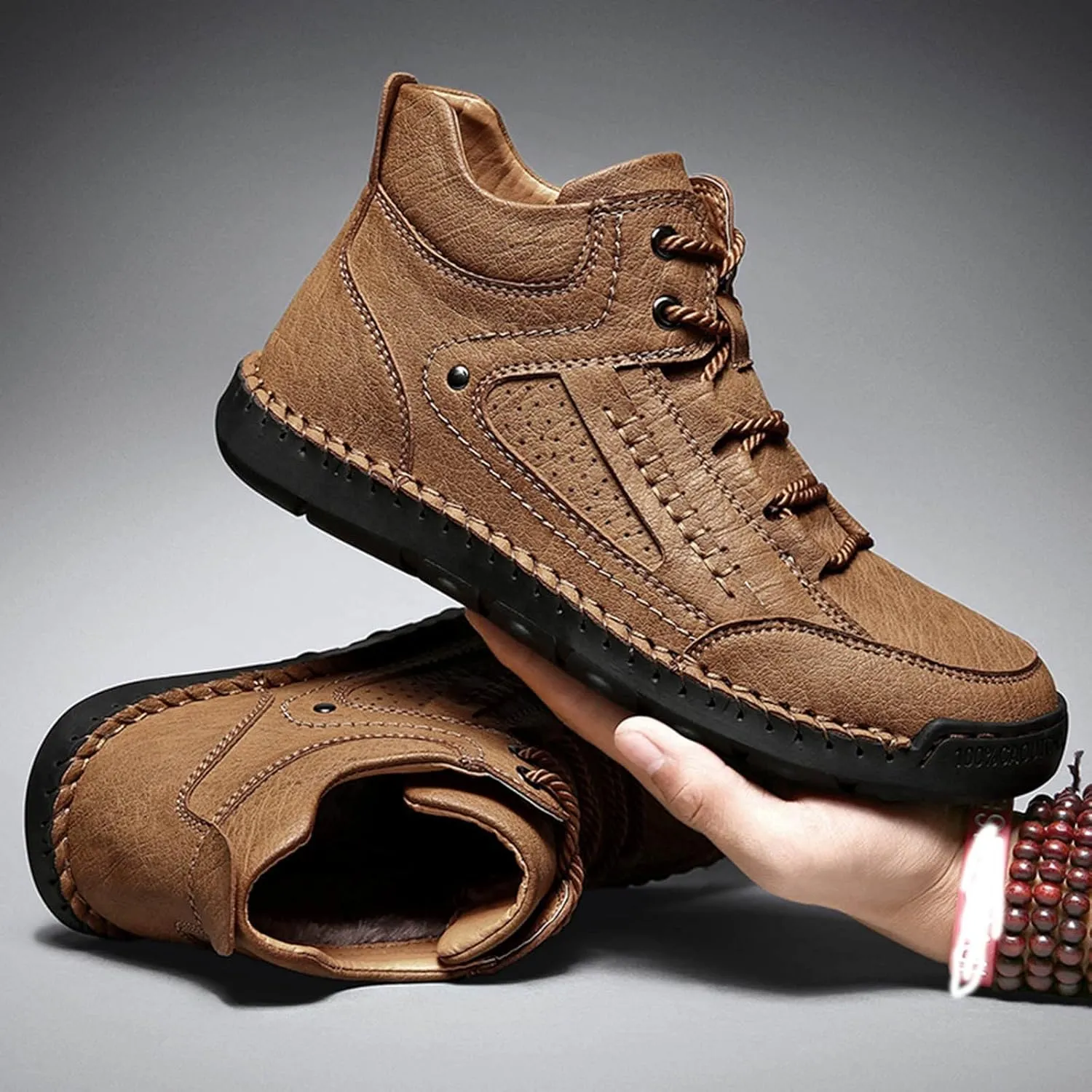 Arch Support Non Slip Minimalist Shoes for Men Casual Sneaker Mesh Breathable Walking Shoe Men's Grounded Shoes