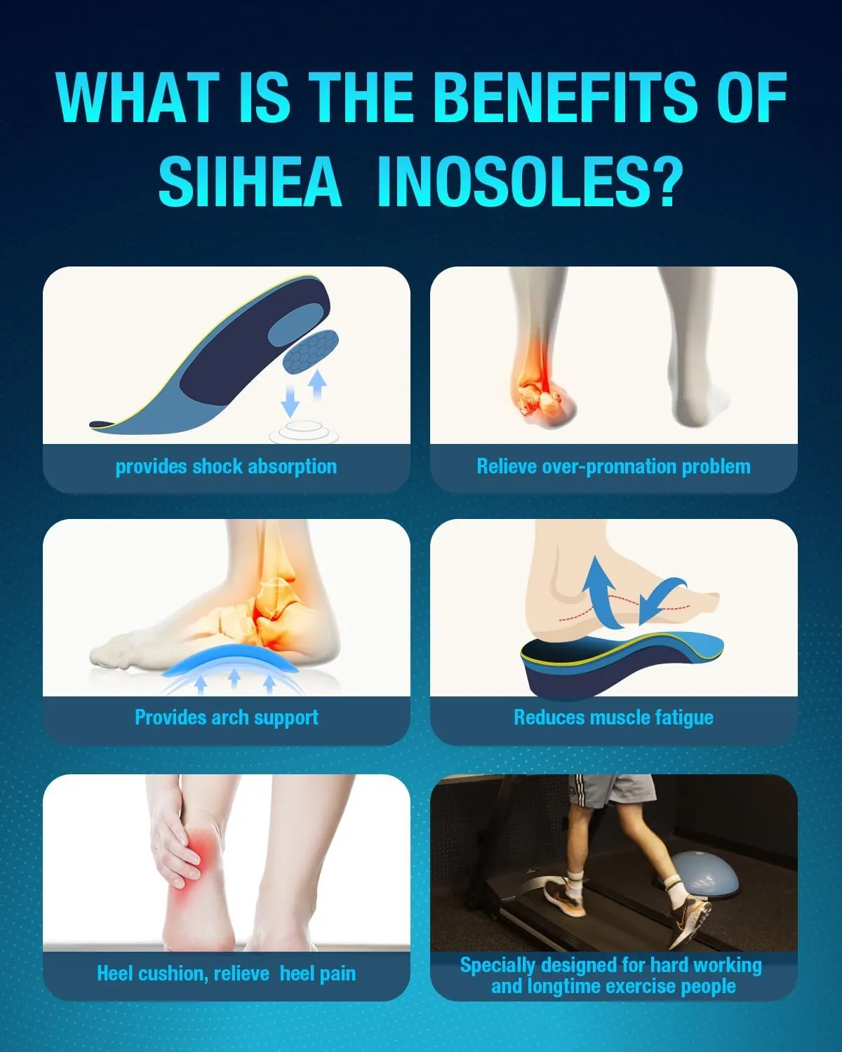 Arch Support Shoe Inserts, Hollow Structural Shock Absorbing, Orthotics Cushioning Shoe Insoles for Relieve Plantar Fasciitis, Achilles Tendonitis, Flat Feet, High Arch (XS)
