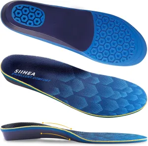 Arch Support Shoe Inserts, Hollow Structural Shock Absorbing, Orthotics Cushioning Shoe Insoles for Relieve Plantar Fasciitis, Achilles Tendonitis, Flat Feet, High Arch (XS)