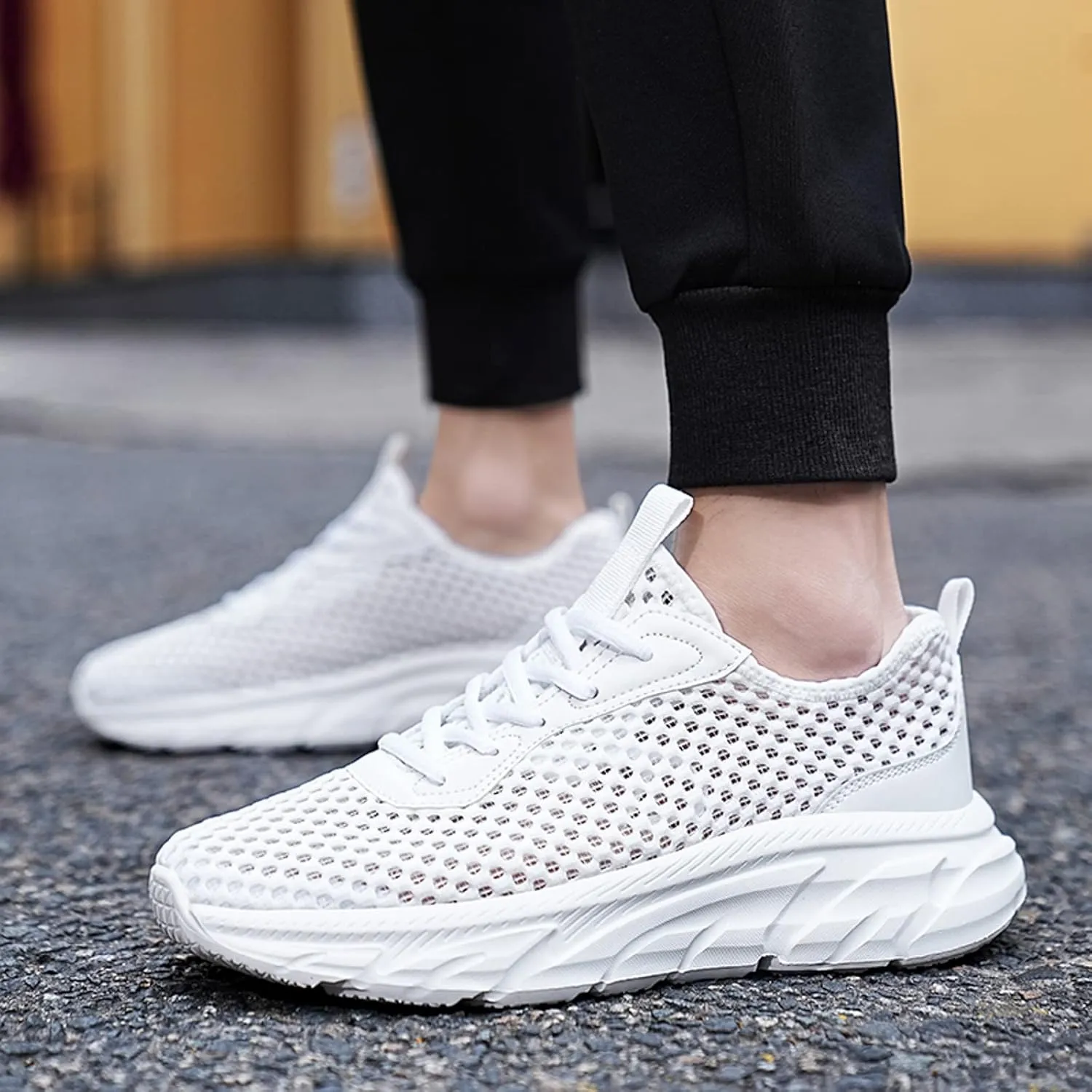 Arch Support Sports Shoes for Men Breathable and Light Outdoor Comfy Walking Shoe Lightweight Minimalist Shoes