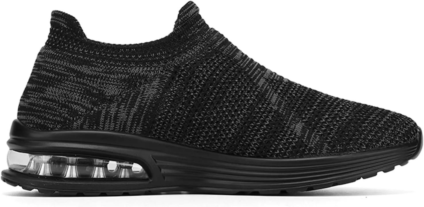 Arch Support Sports Shoes for Men Breathable Elastic Fly Woven Mesh Sneaker Arch Support Walking Shoes for Men