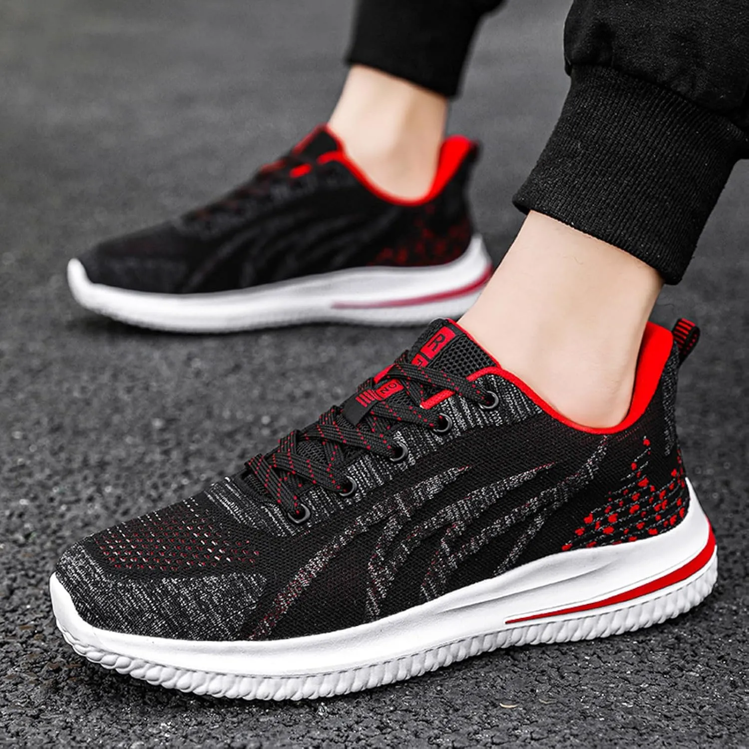 Arch Support Sports Shoes for Men Casual Sneaker Mesh Breathable Walking Shoe Outdoor Non Slip Jogging Sneakers