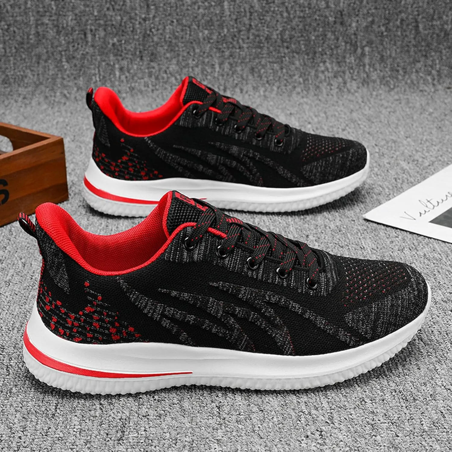 Arch Support Sports Shoes for Men Casual Sneaker Mesh Breathable Walking Shoe Outdoor Non Slip Jogging Sneakers