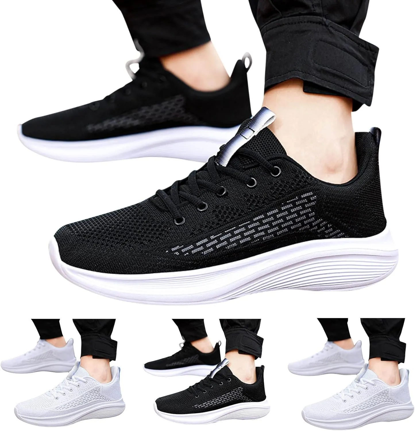Arch Support Walking Shoes for Men Breathable and Light Outdoor Comfy Walking Shoe Lightweight Minimalist Shoes