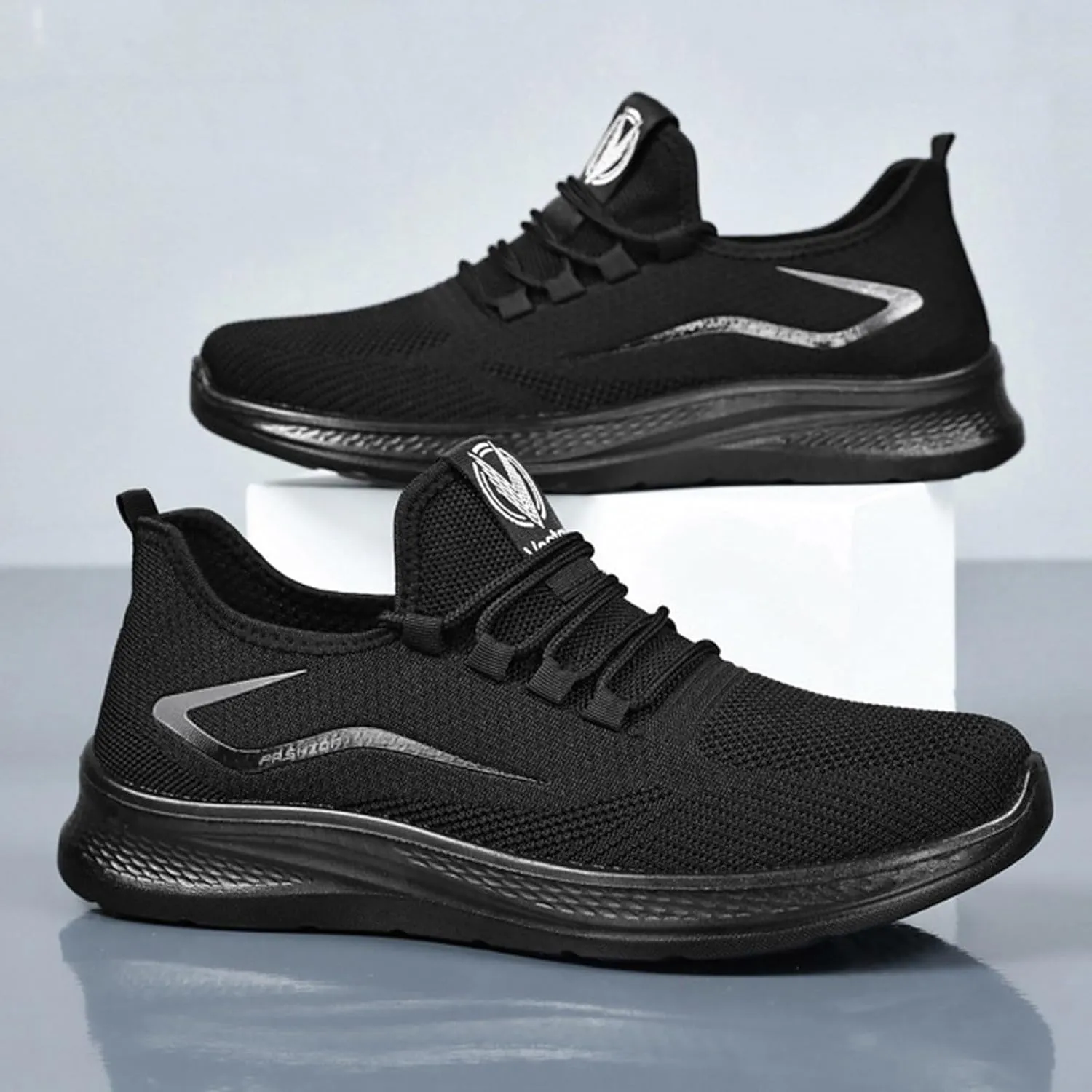 Arch Support Walking Shoes for Men Casual Sneaker Mesh Breathable Walking Shoe Convenient Elderly Slip on Shoes