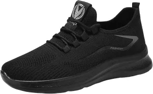 Arch Support Walking Shoes for Men Casual Sneaker Mesh Breathable Walking Shoe Convenient Elderly Slip on Shoes