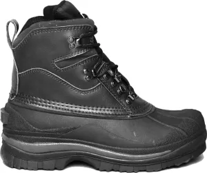Army Universe Men's Black Winter Snow Boots Waterproof Non-Slip Insulated Outdoor Ski Classic, Non-Slip Rubber Outsole, Cushioned Insoles, Mid-Calf Height Hiking Boots
