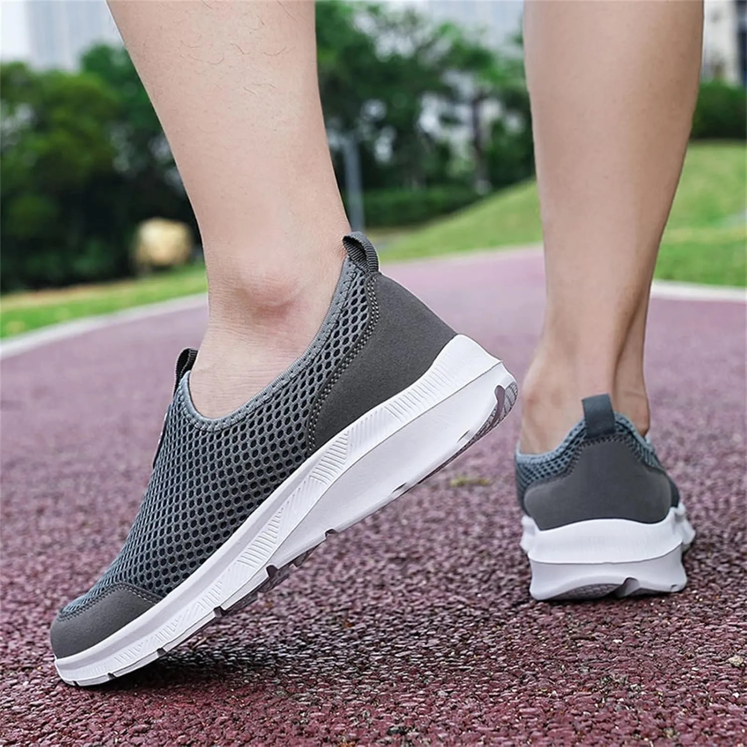 Athletic Fashion Sneakers for Men Comfortable Breathable Stretch Canvas Slip On Sneaker Casual Stretch Sneaker