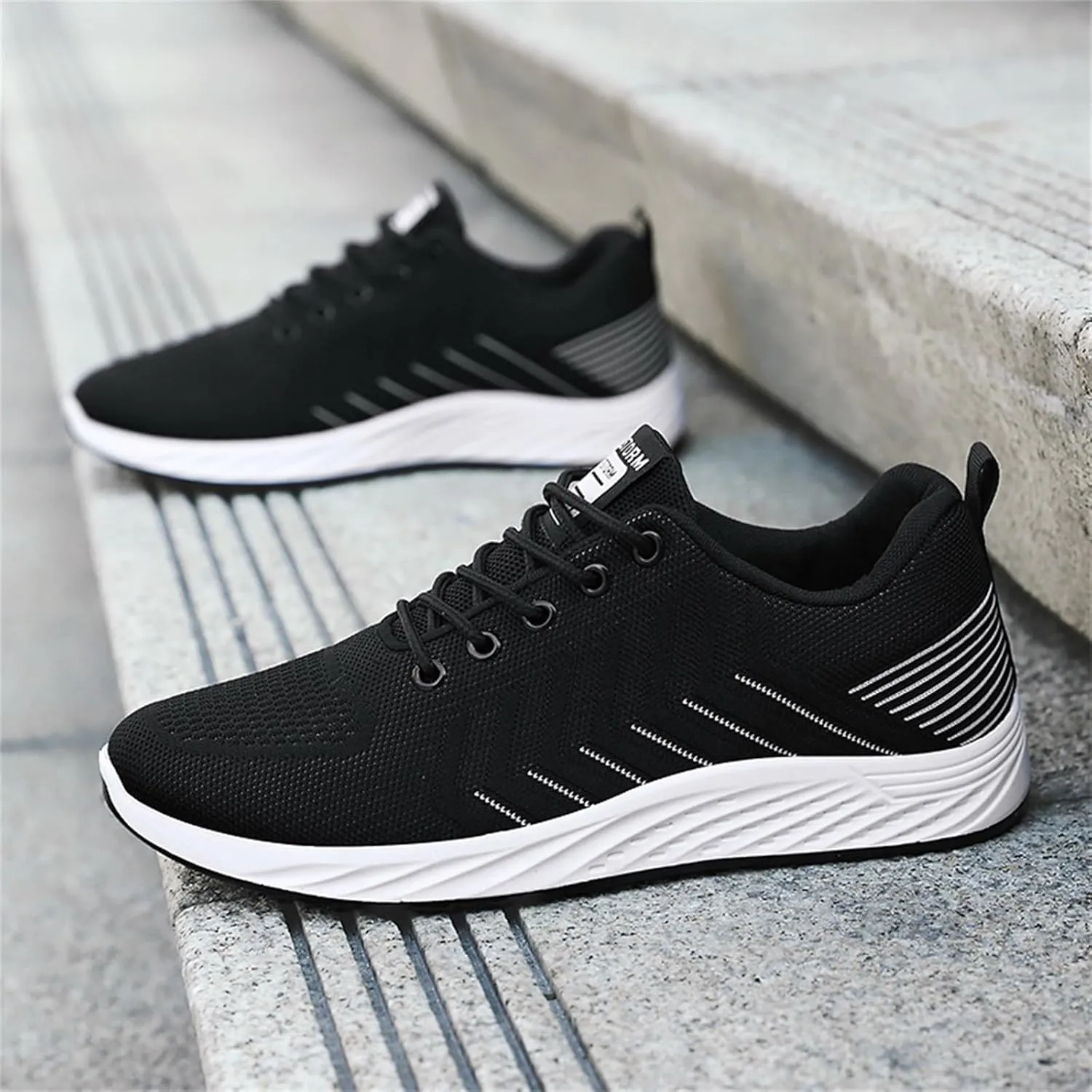 Athletic Fashion Sneakers for Men Comfortable Breathable Stretch Canvas Slip on Sneaker Lightweight Hiking Shoes