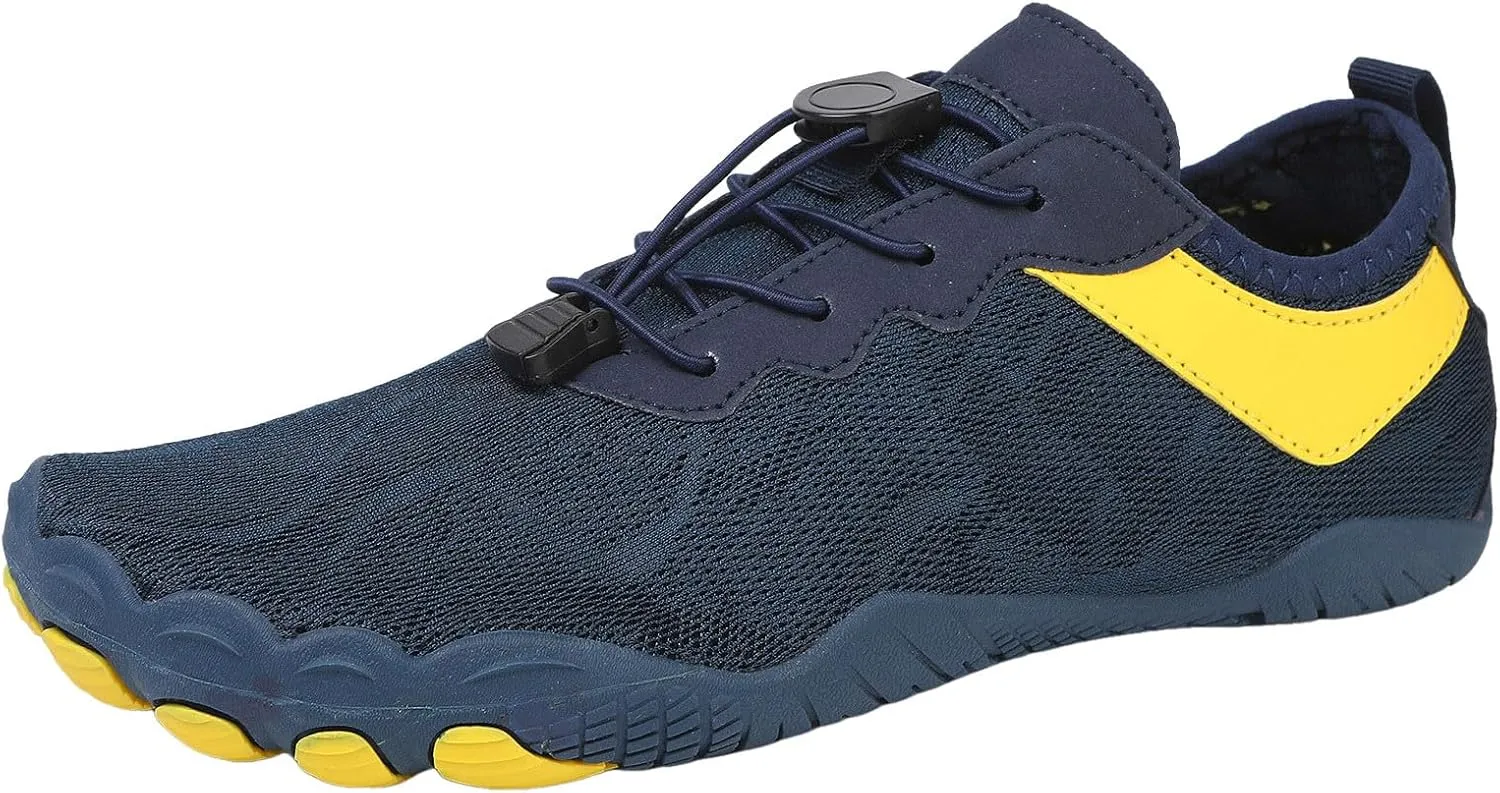 Athletic Fashion Sneakers for Men Lightweight Breathable Slip On Running Shoe Men's Breathable Barefoot Shoes