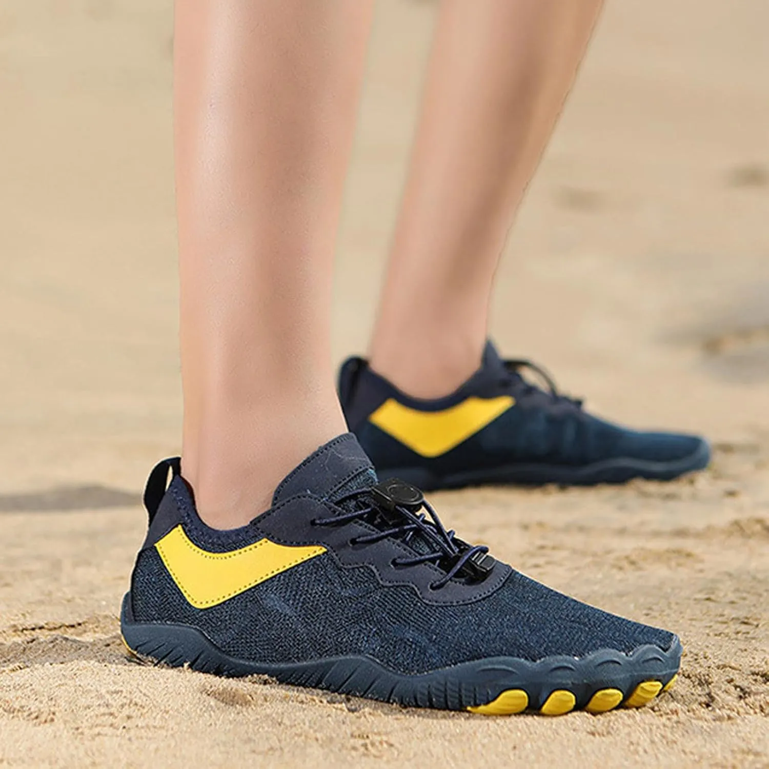 Athletic Fashion Sneakers for Men Lightweight Breathable Slip On Running Shoe Men's Breathable Barefoot Shoes