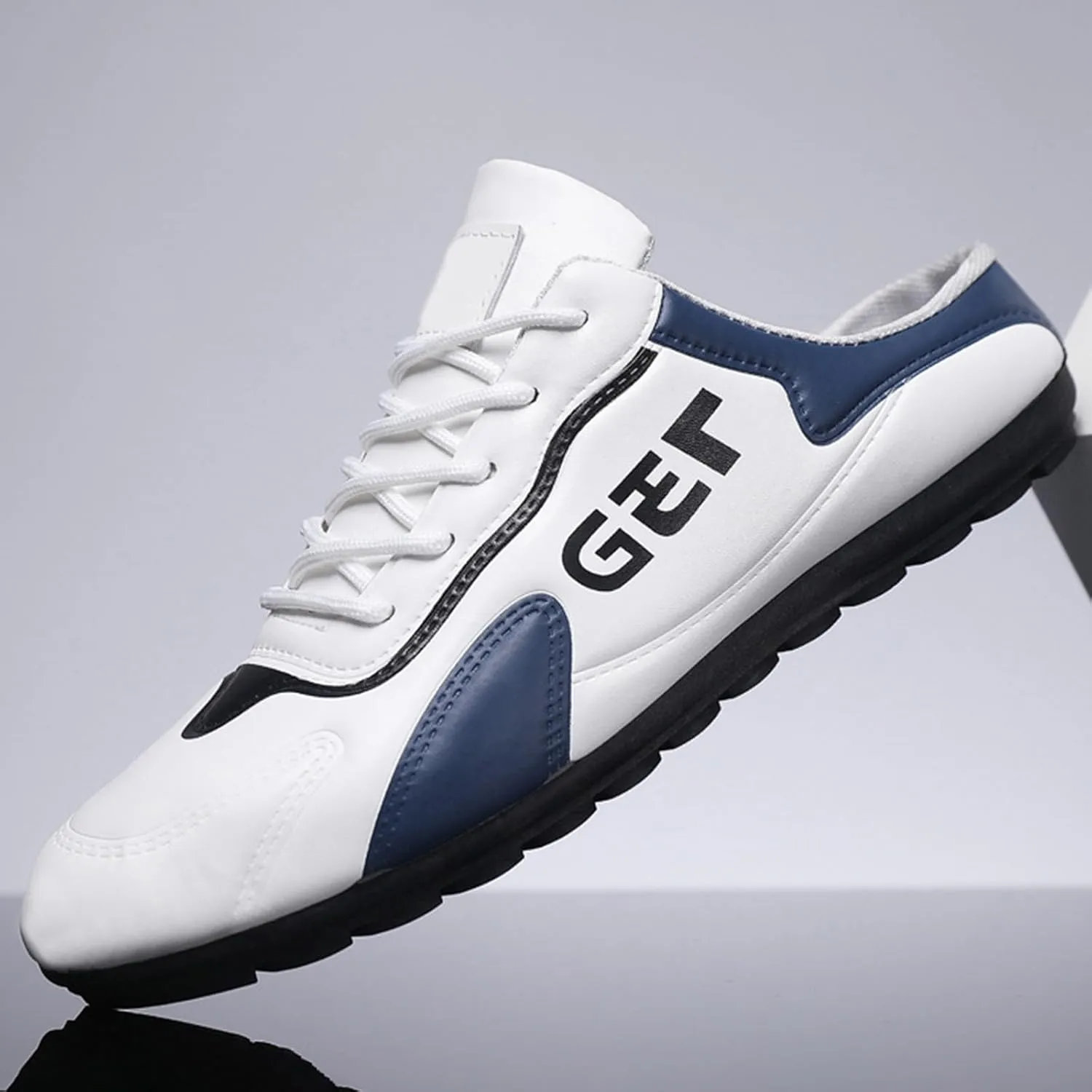Athletic Fashion Sneakers for Men Lightweight Breathable Slip On Running Shoe Outdoor Non Slip Jogging Sneakers