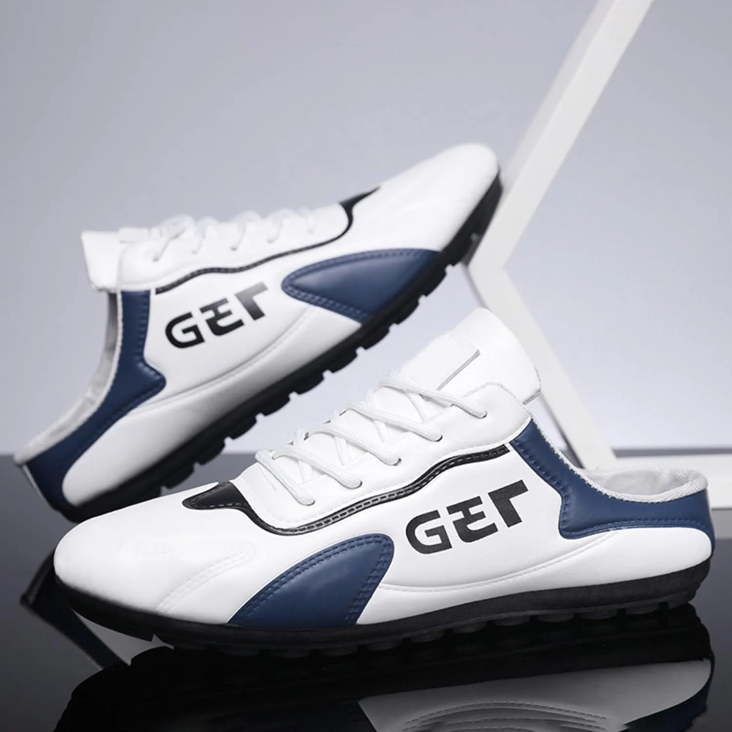 Athletic Fashion Sneakers for Men Lightweight Breathable Slip On Running Shoe Outdoor Non Slip Jogging Sneakers