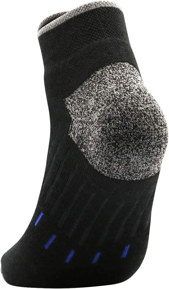 Avalanche Men's Quick Drying Merino Wool Blend Low Cut Socks With Arch Support 2-Pack