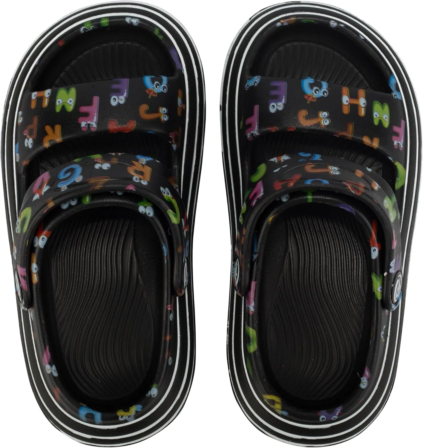 Axcone Kid's Boys Girls Comfort Clogs Slippers Cartoon Garden Shoes Breathable Non-Slip Beach Pool Sandal All-Terrain Parallel Bars Cloud Slippers（Toddler/Little Kids/Big Kids）