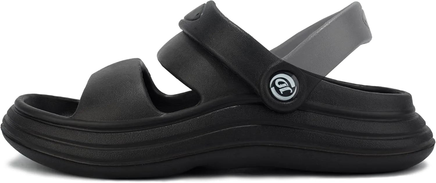 Axcone Kid's Boys Girls Comfort Clogs Slippers Cartoon Garden Shoes Breathable Non-Slip Beach Pool Sandal All-Terrain Parallel Bars Cloud Slippers（Toddler/Little Kids/Big Kids）