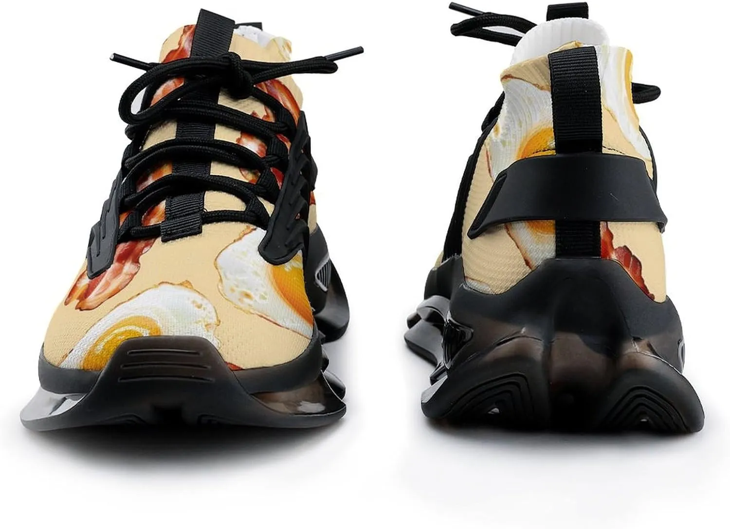 Bacon and Eggs Men's Running Shoes Lightweight Walking Shoe Breathable Sneaker