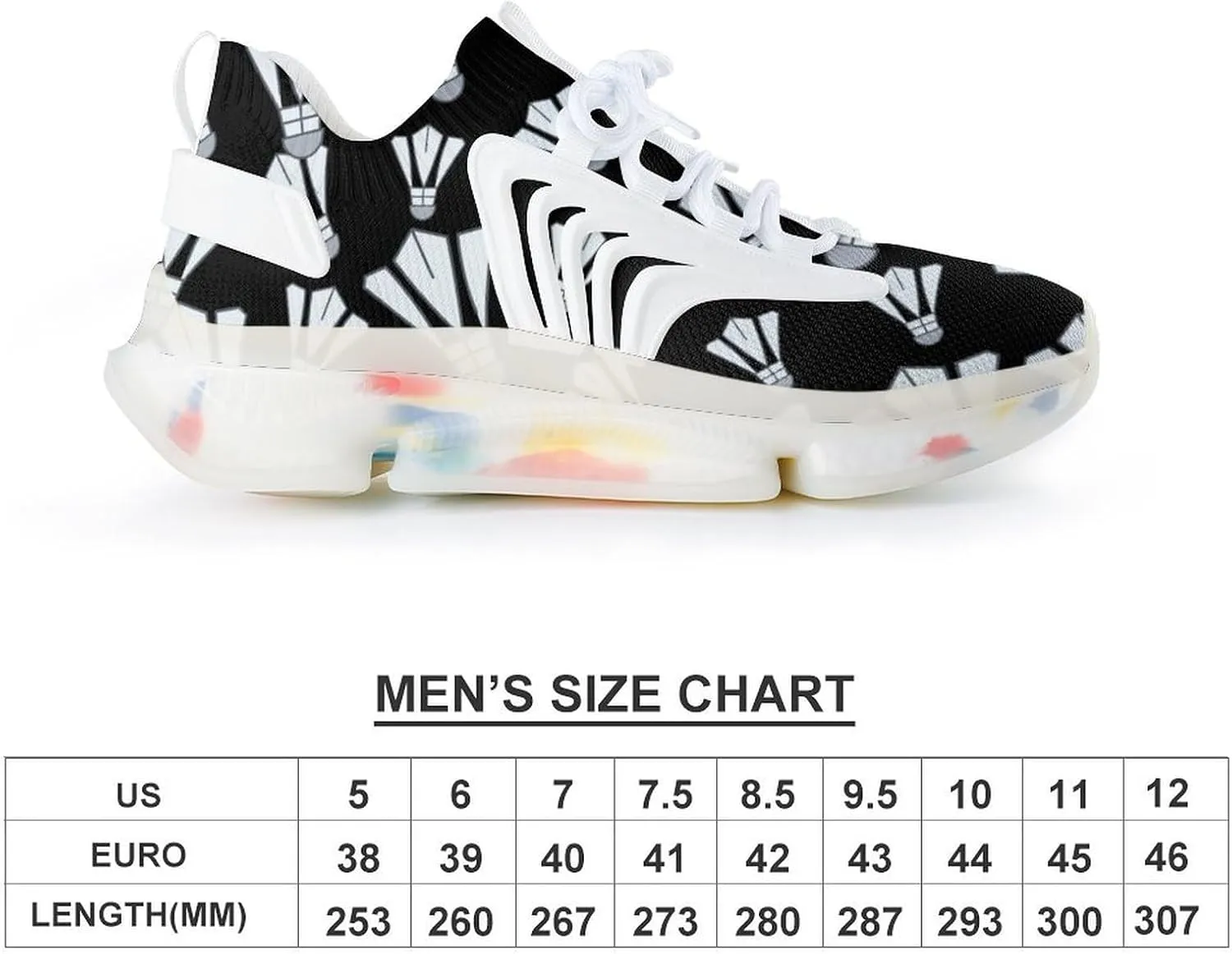Badminton Men's Running Shoes Lightweight Walking Shoe Breathable Sneaker