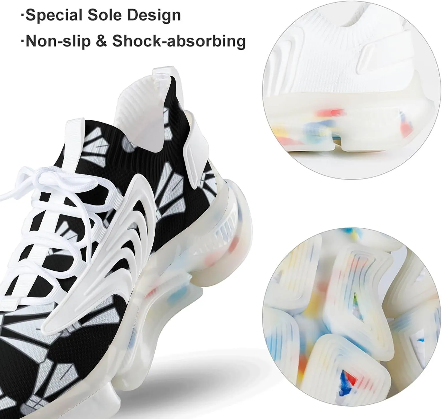 Badminton Men's Running Shoes Lightweight Walking Shoe Breathable Sneaker