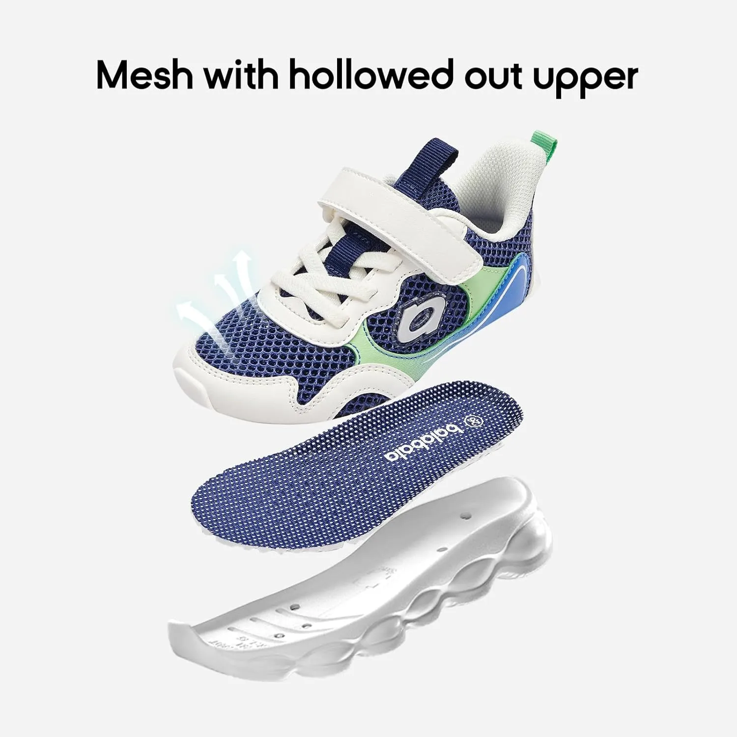 Balabala Kids Boys Girls Sneakers Walking Shoes Breathable Athletic Sport Running Tennis Shoes