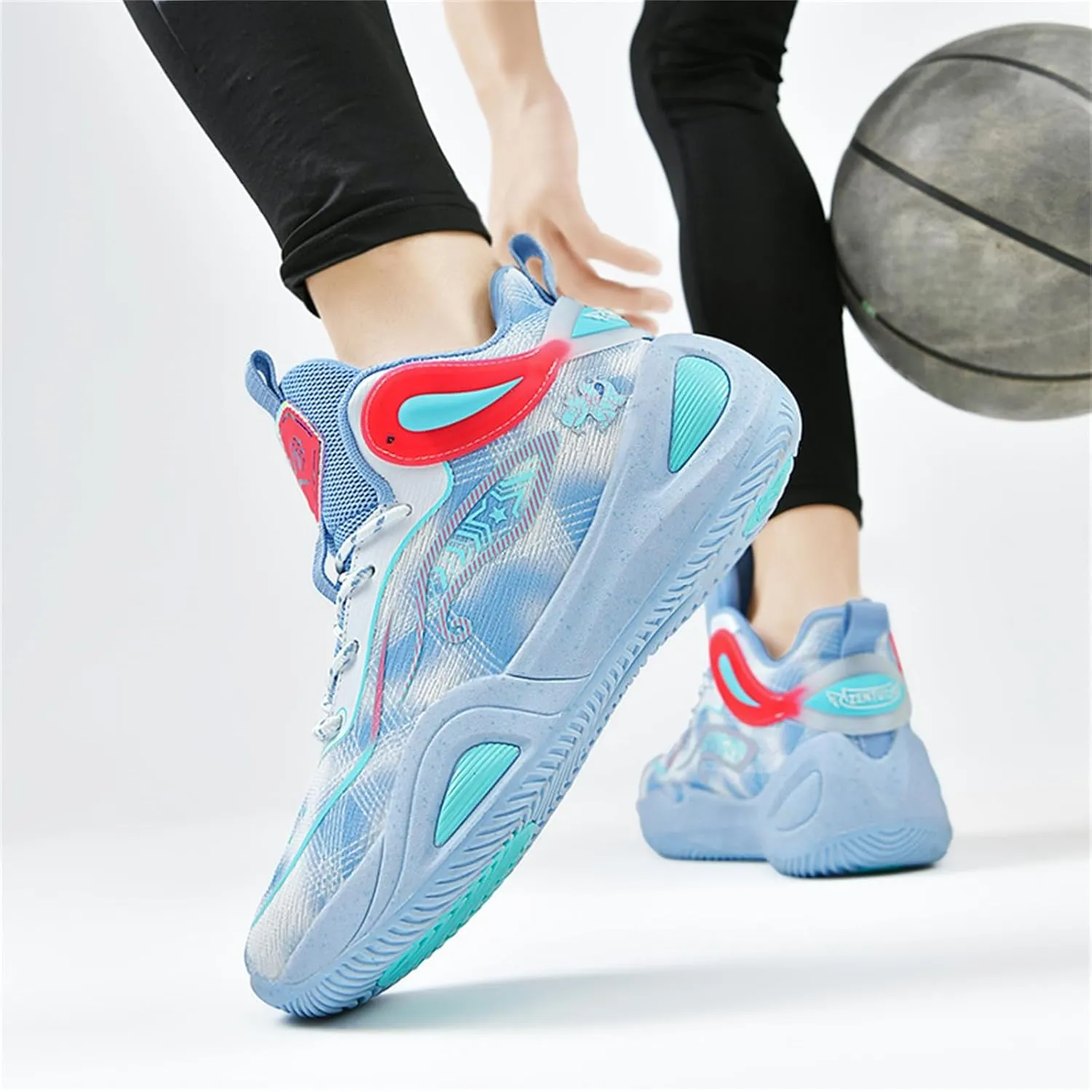 Basketball Shoes for Men Workout Non Slip Training Athletic Shoes High-Top Outdoor Sports Shoes Fashion Sneakers for Running