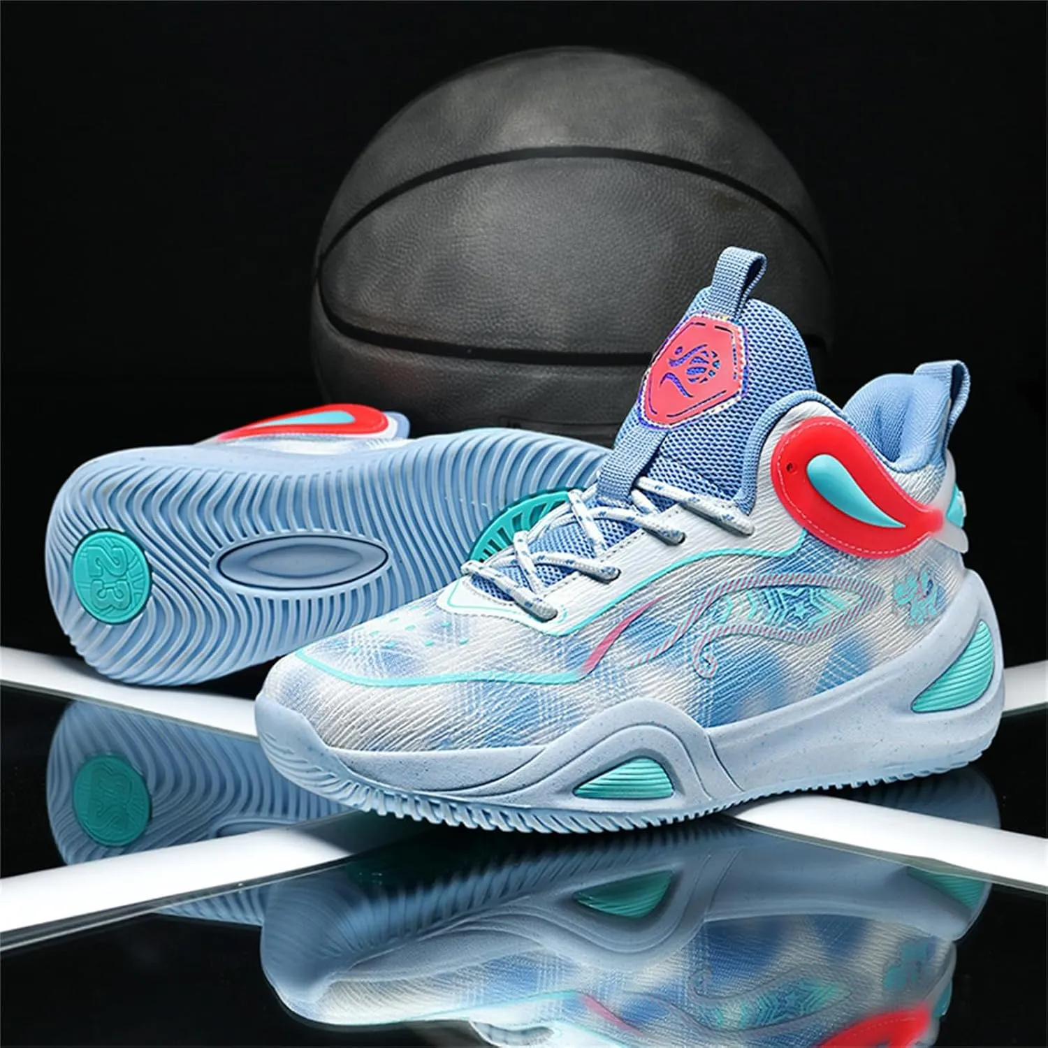 Basketball Shoes for Men Workout Non Slip Training Athletic Shoes High-Top Outdoor Sports Shoes Fashion Sneakers for Running