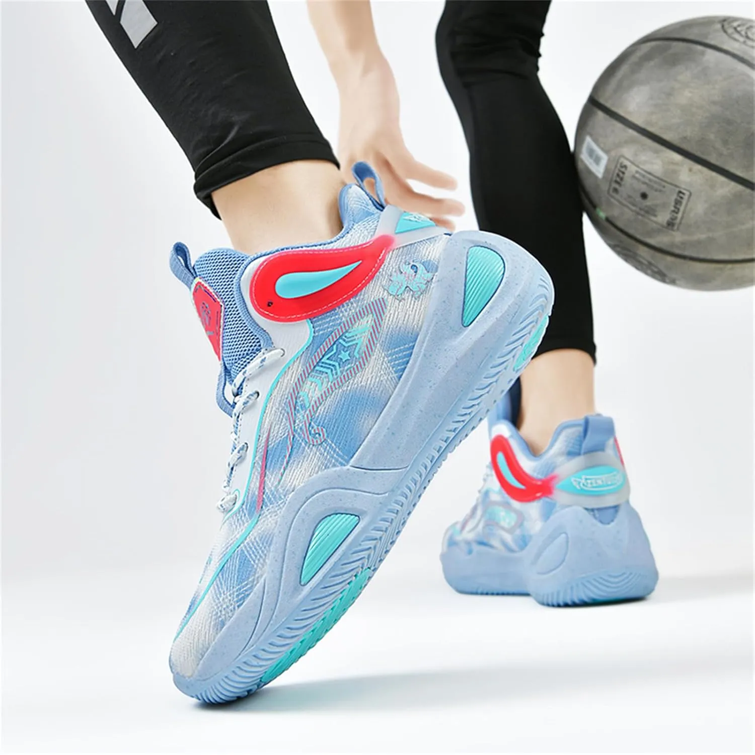 Basketball Shoes for Men Workout Non Slip Training Athletic Shoes High-Top Outdoor Sports Shoes Fashion Sneakers for Running