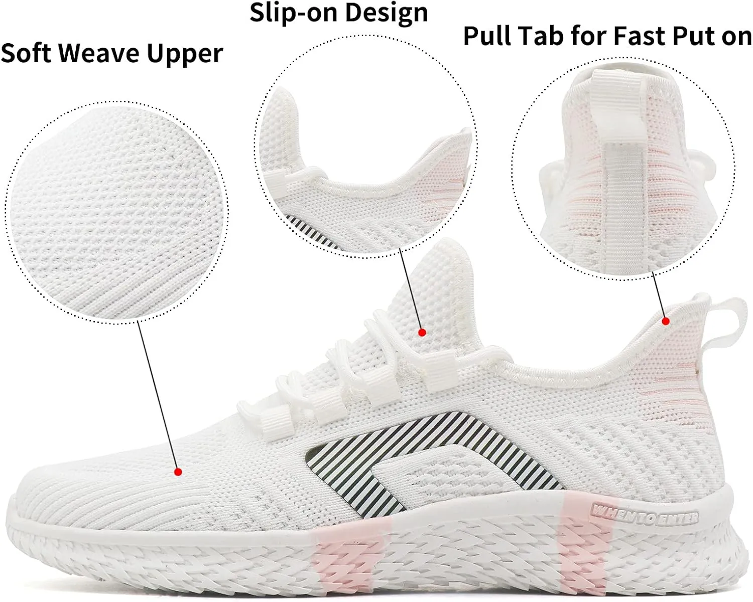 Beita Womens Running Shoes Non Slip Walking Sneakers Breathable Sports Shoes for Gym Travel Work