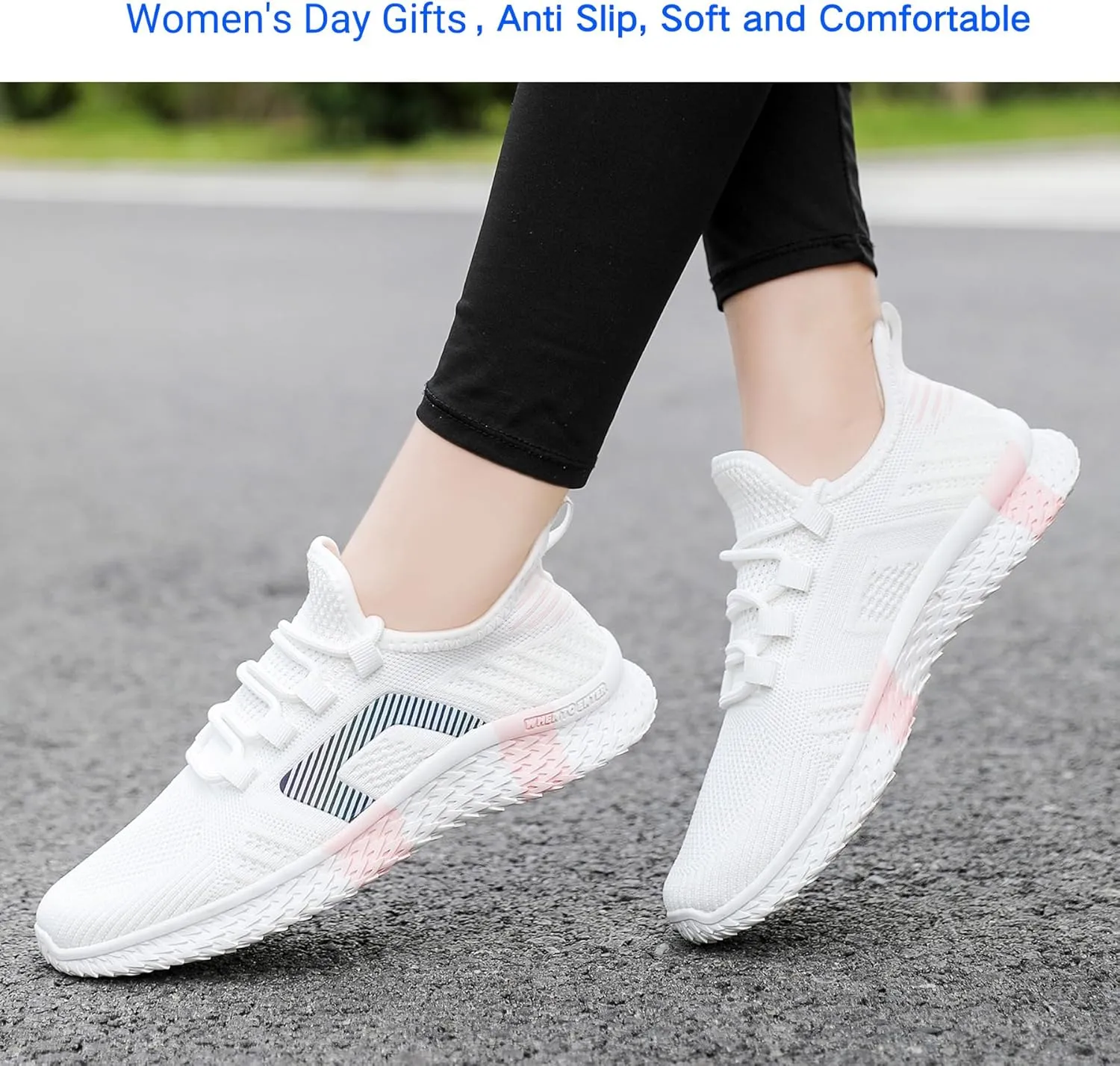 Beita Womens Running Shoes Non Slip Walking Sneakers Breathable Sports Shoes for Gym Travel Work