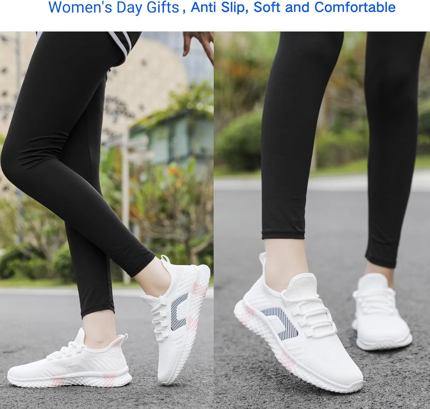 Beita Womens Running Shoes Non Slip Walking Sneakers Breathable Sports Shoes for Gym Travel Work