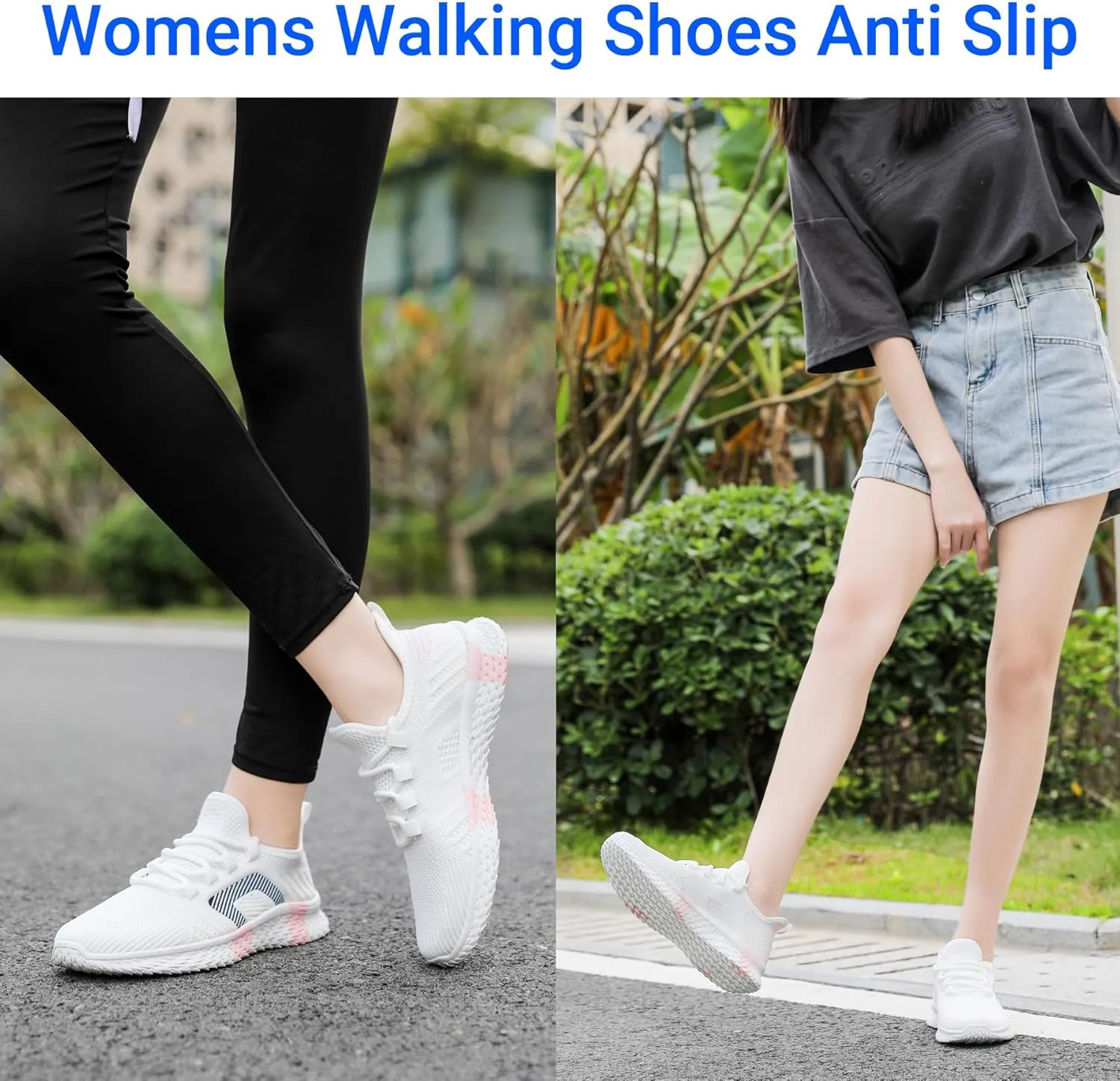 Beita Womens Running Shoes Non Slip Walking Sneakers Breathable Sports Shoes for Gym Travel Work