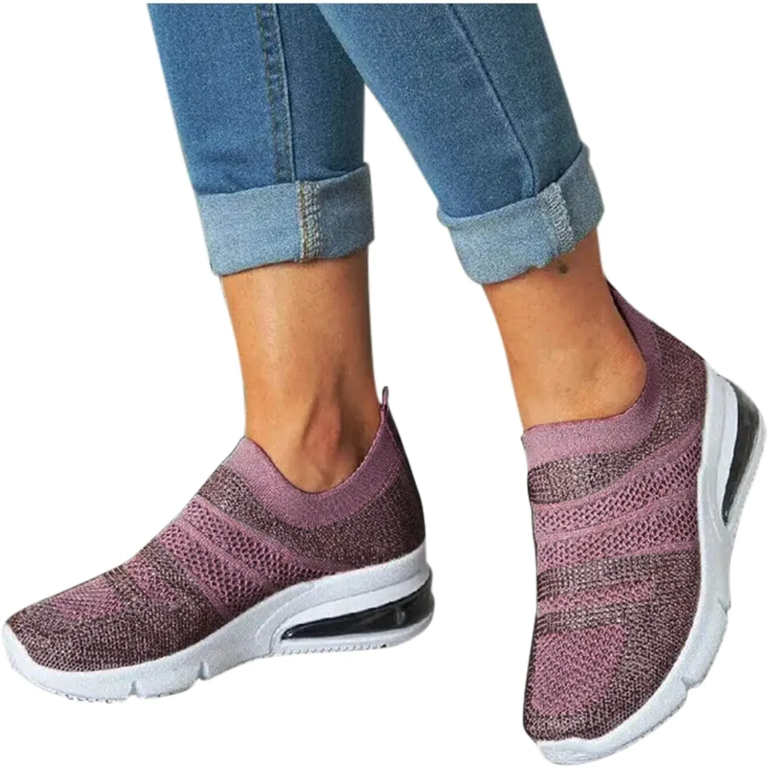 Black Tennis Shoes Women Slip Ons Women's Casual Slip-On Shoes Winter Tennis Shoes Women White Women's Sneakers Size 8 White Zapatos Negros Con Plataforma De Vestir para Mujer